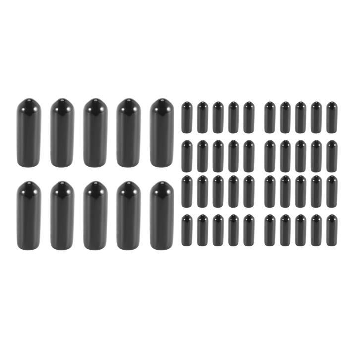 80pcs Caoutchouc Embouts 4mm Vinyle Terminal Capuchon