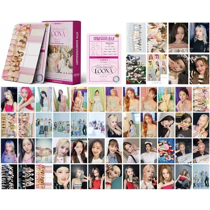 Kpop Girl Group LOONA Photo Cartes 55Pcs LOONA Lomo Cards LOONA 4TH
