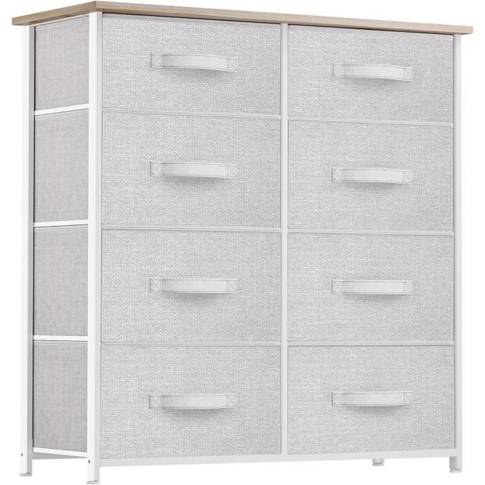 YITAHOME Commode pour Chambre d'enfant à Coucher, Commode à 8 Tiroirs