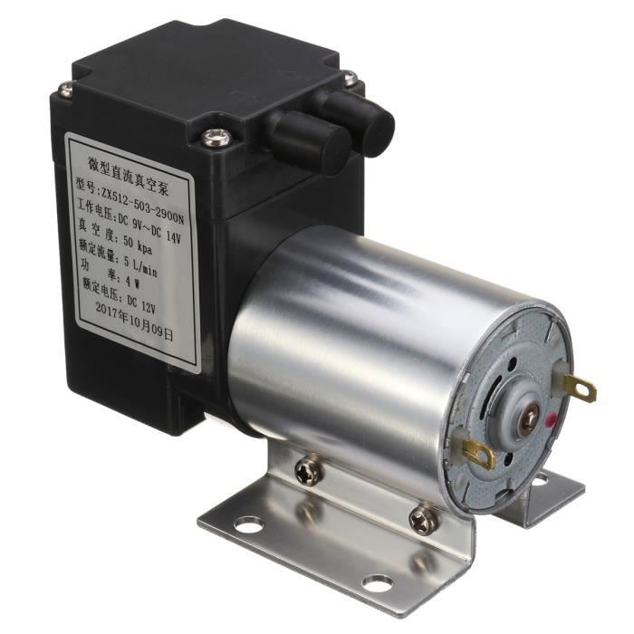 Mini Pompe À Vide 12V Pression Négative 5L/min 65-120kPa Avec Support Pour Aspiration