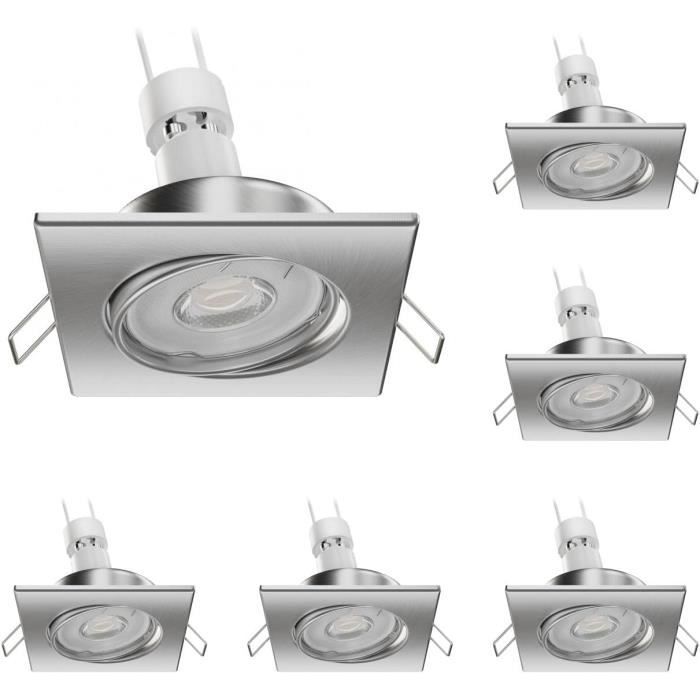 Cadre D’encastrement Pour Spot LED – Noir Mat, Orientable, GU10/GU5.3 - 5