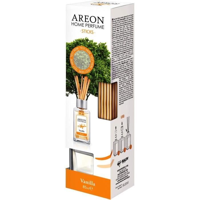 Recharge Diffuseur Parfum Vanille 2x500ml - Bâtonnets Rôtin - Désodorisant Maison Longue Durée