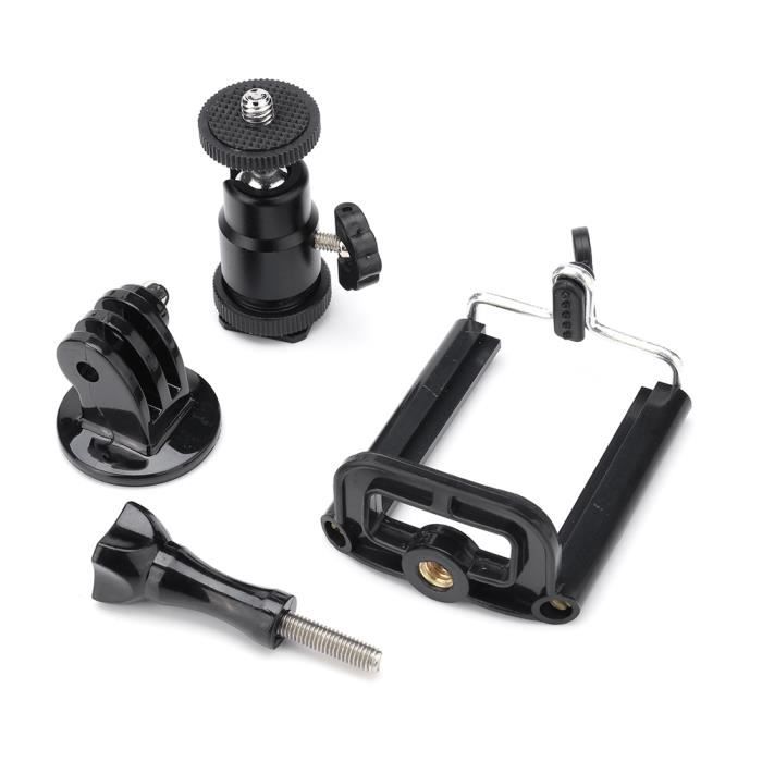 Lot De 5 Attaches Câble Noir Pour Appareil Photo - Vis 1/4-20, Réglables