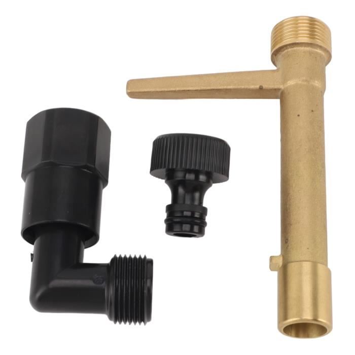 Vanne D'arrosage Extérieur Laiton G3/4 - Avec Raccord Rapide - Pour Système D'irrigation Et Arroseurs