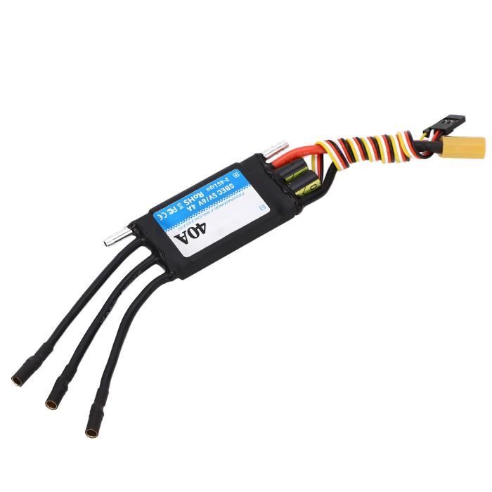 40A ESC Sans Brosse Brushless Contrôleur Vitesse pour RC Héli Avion