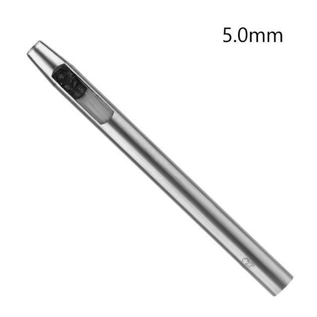 POINCON,6mm--LMDZ poinçon de trou de cuir rond en acier, poinçon de