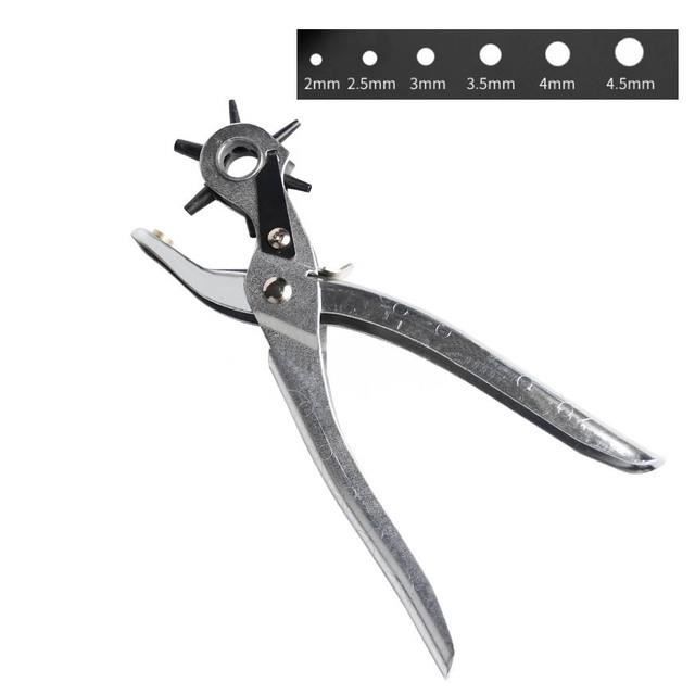 Pince Poinçonnage TOTAL 250mm Cuir - Perforateur Ceinture Professionnel