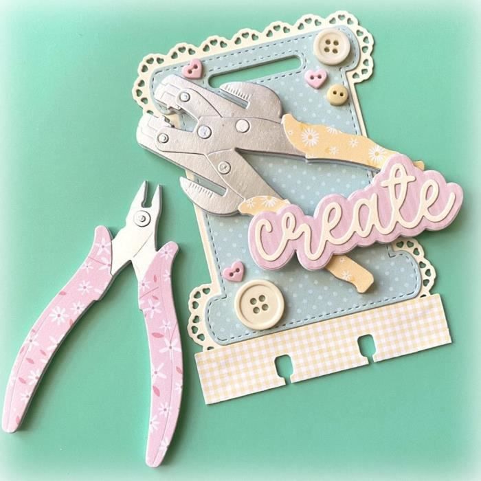Lot De 3 Matrices De Découpe Métal Motifs Bordures Feuilles, Herbes, Papillons - Pour Scrapbooking, Cartes, Projets Créatifs