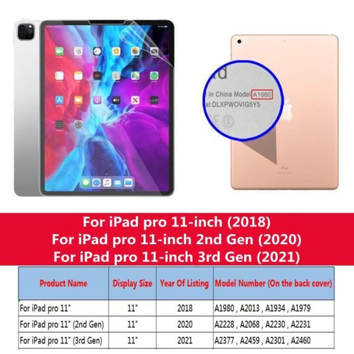 PAPIER CADEAU,For iPad pro 11--Papier Comme PET Mat Écrire Peinture Film  Protecteur D'écran Pour iPad 10.2 Pro 11 5 4 10.9 Mini 3 4 - Cdiscount  Informatique
