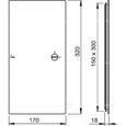 Porte de révision -Trappe de visite 150×300mm blanc-1
