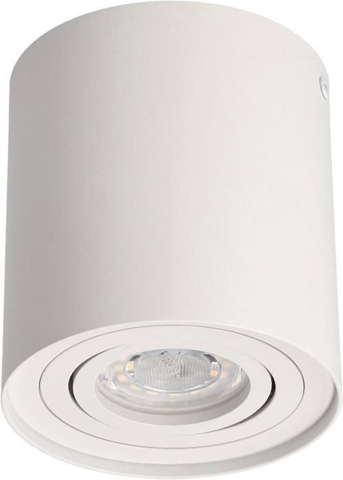 Spot simple en saillie SKAND 1 WHITE GU10 Luminaire plafonnier rond ...