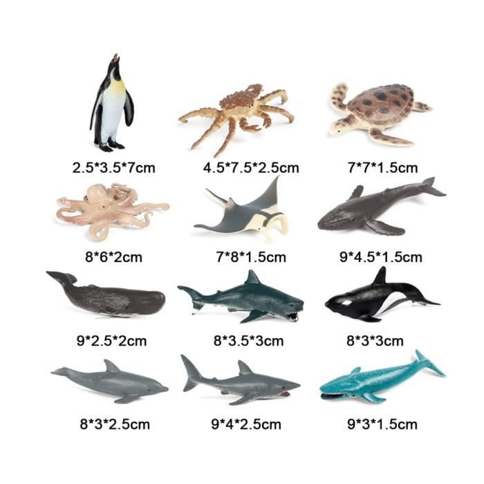 Puzzle 3D Rotatif 4 En 1 UieaMsio - 16 Pièces Animaux Marins Éducatif - Cadeau Enfants 3 Ans Et Plus