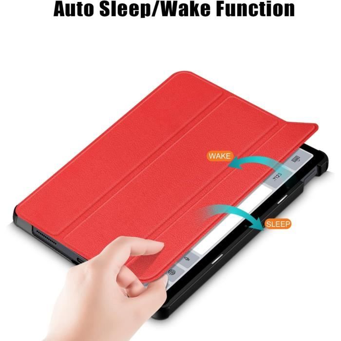 Étui Coque Redmi Pad 10.61 Pouces (2022) - Veille Automatique, 2 Positions, Stylo Inclus - Cuir PU - 11