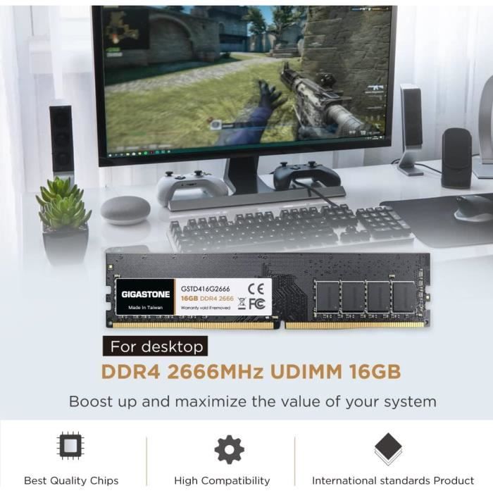 Barrettes de RAM - 2 x 16 Go 2026 au meilleur prix