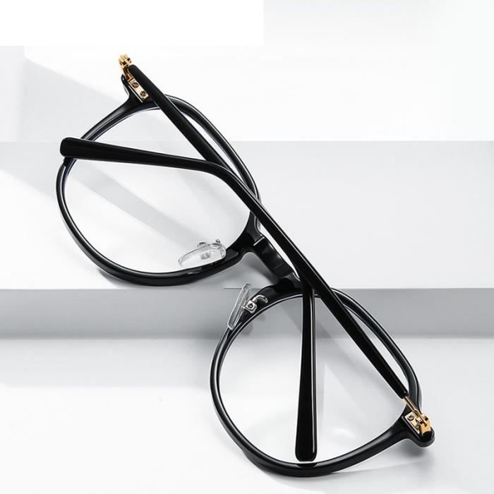 Lunettes Anti-Lumière Bleue Carrées Pour Femme - Monture Métal Rétro, Protection Écrans, Anti-Fatigue