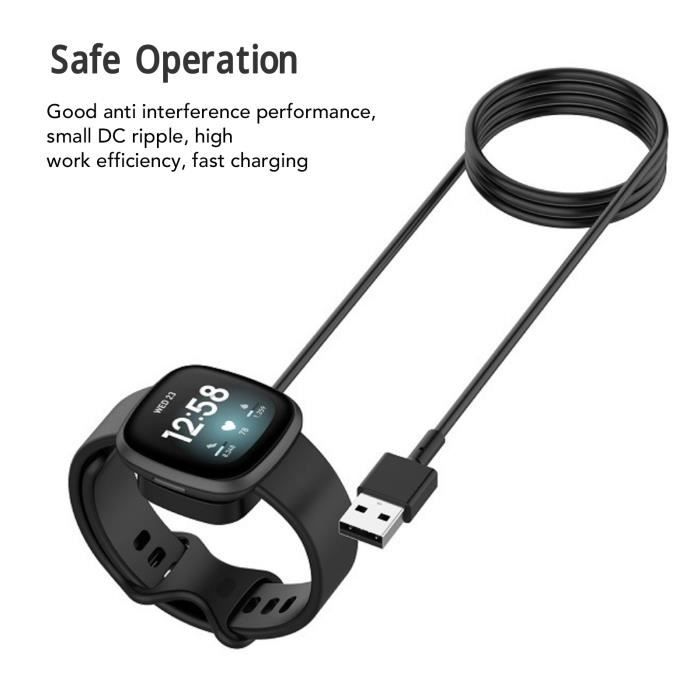 Chargeurs sans fil pour montre connectée VGEBY Fitbit Versa