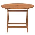 DIO  Table pliable de jardin Ø 90x75 cm Bois d'acacia solide  7807119571680-2