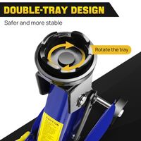 CRIC ROULEUR HYDRAULIQUE 2 Tonnes de Levage Mécanique Auto de 135 à 335 mm EUR 55,65 - FR