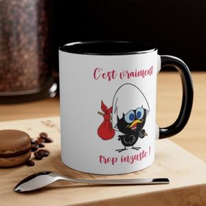 Tasse Caliméro "Z'aime Pas Le Matin" - Pagot, Bleu - Neuf Sous Blister