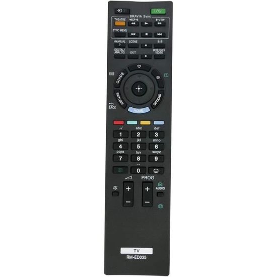 Bravia VINABTY RM-ED008 - Mando A Distancia De Repuesto Compatible Con Sony KDL-32V2500 KDL-40S2510 KDL-40S2530 KDL-40V2900 KDL32S2520 KDL32S2530 KDL-32V2000 KDL32V2500 Mando A Distancia Sony