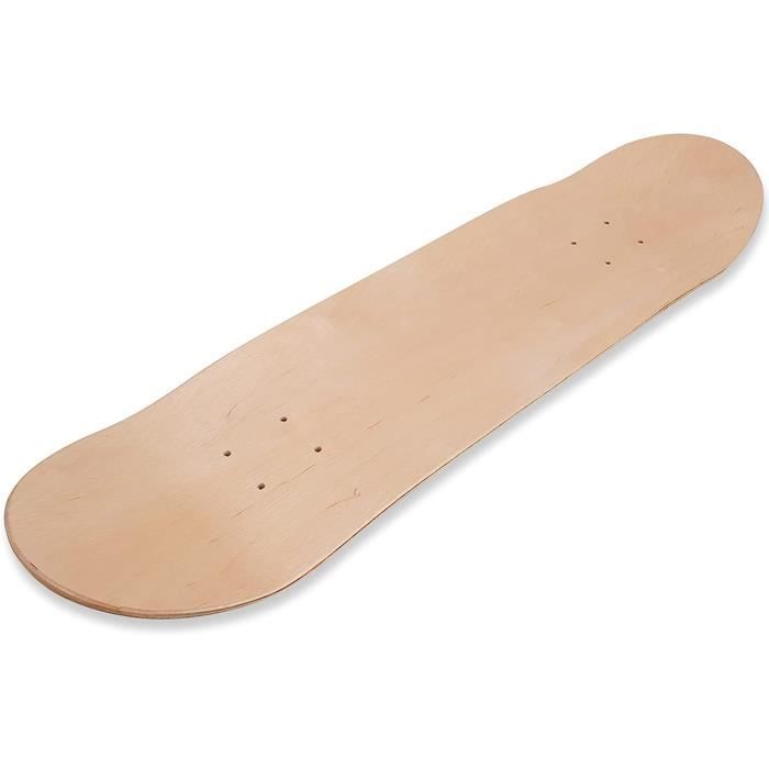 Planche de skate vierge – Violet fluo – 21 cm