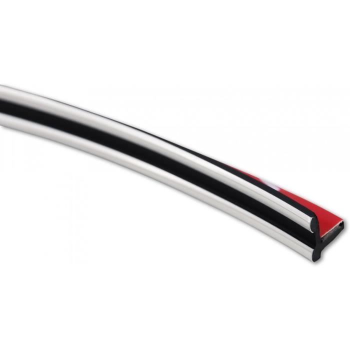 Baguette De Calandre Chromée Luxyline L-Forme - Compatible Audi A3 Série 2 Phase 2 2008-2012 - Rouleau 6m Avec Adhésif 3M Puissant