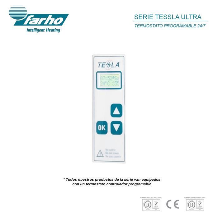 Farho Radiateur électrique basse consommation TESSLA 1000 W (8