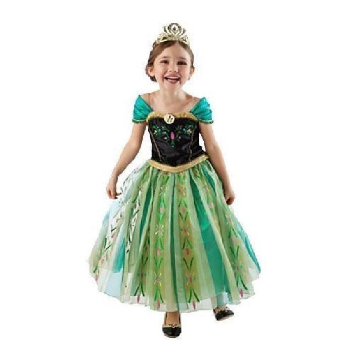 Offre duo: robe elsa + robe anna pour amoureux de la reine des neiges  déguisement pour fête soirée anniversair 5-6ans - Cdiscount Jeux - Jouets