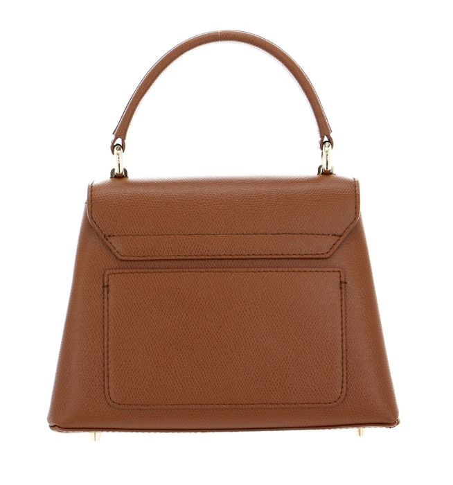 Sac à Main Furla Vintage En Cuir Authentique - Couleur Marron/camel, Porté épaule, Très Bon état