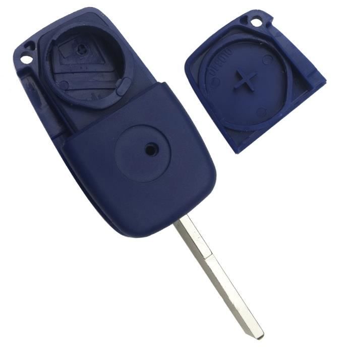 Coque clé pour Fiat Panda Bravo Qubo Grande Punto Idea Stilo - 2 Boutons  Bleu - Plip télécommande avec Lame Phonillico® - Cdiscount Auto