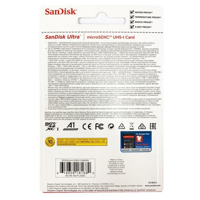 SanDisk Ultra 64Go SDXC Carte, Jusqu'à 120 Mo/s, Classe 10, UHS-I, V10 - Foto 8