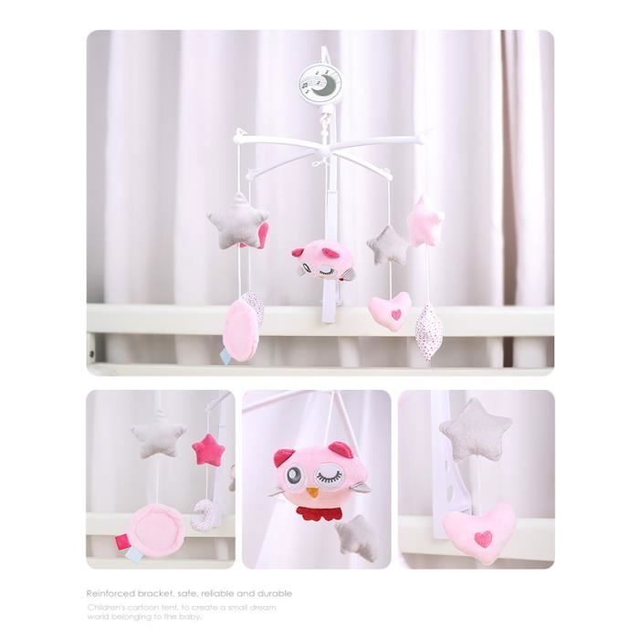 Arche D'Éveil Musicale Pliable – Mobile Berceau Thème Abeille Avec Hochets, Jouet Sensoriel Pour Bébé Dès La Naissance, Cadeau Garçon Fille