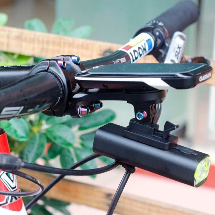 Garmin light mount Extension de tige de v lo pour ordinateur