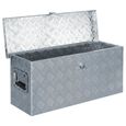 'MAIS9113Haute qualité - Boîte en aluminium Style Contemporain - Atelier Outils Caisse de Rangement Coffre à Outils76,5 x 26,5 x 33-3