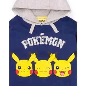 Pokémon Pikachu Sweat à Capuche pour garçons, Jaune (14/16), Jaune, 14-16