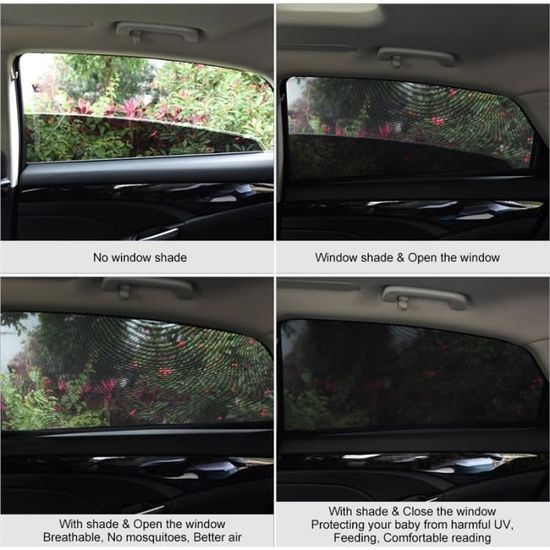 ALLCACA fenêtre Pare-Soleil Latéraux maille respirante Mesh pare-soleil de  voiture anti-UV Pare-soleil Mesh pour bloquer les rayons - Cdiscount Auto