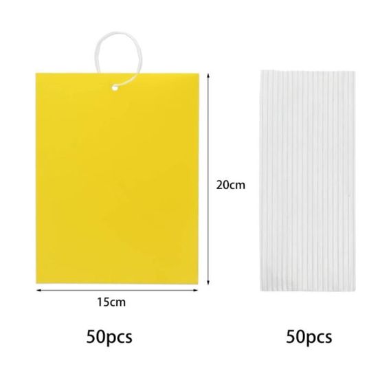 EMAGEREN 40 PCS Pièges Collants Insectes Jaunes Et Bleus - Double Face Anti-Moucherons Et Moustiques