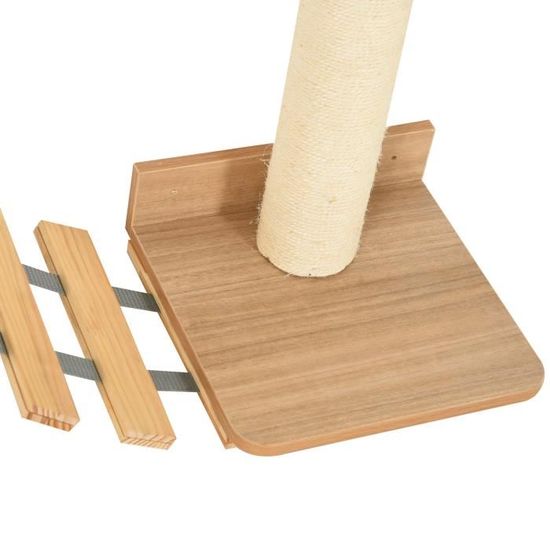 Mur D Escalade Pour Chat Arbre A Chat Design Mural Griffoir Sisal Naturel Passerelle Plateformes Bois Pin Marron Beige 99x30x156cm Achat Vente Arbre A Chat Mur D Escalade Pour Chat Cdiscount