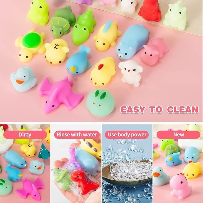 JEYORZY – Lot 6 Squishy Mini Pêches Kawaii – Jouets Anti-Stress à Presser – Détente Et Cadeau Mignon – Dès 3 Ans