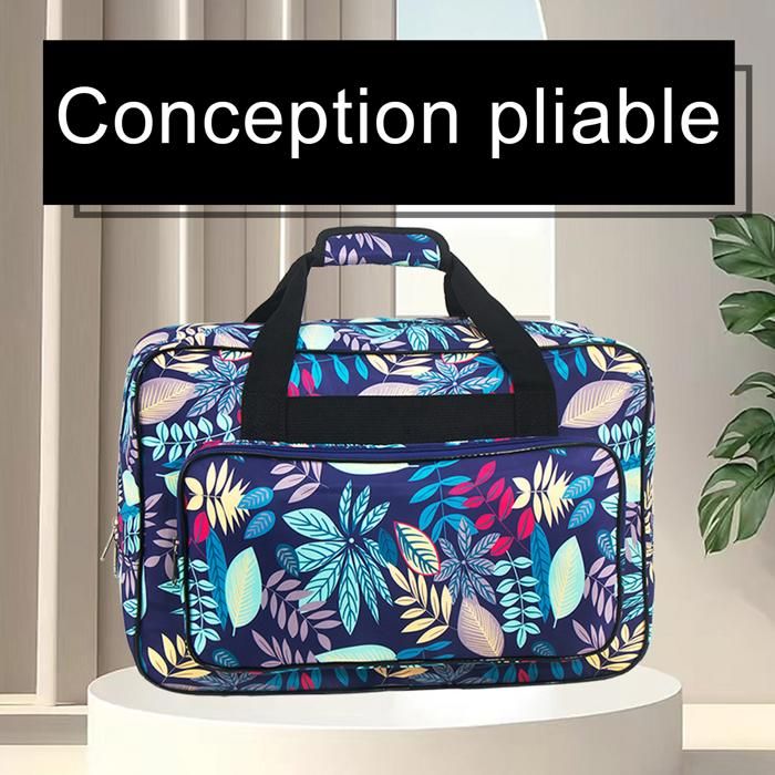 Sac Weekender 40L Cabine Voyage Toile Nylon Bandoulière Amovible - Neuf