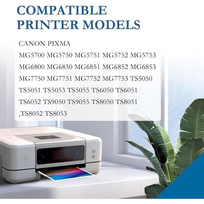 Compatible Cartouche Canon 570 xl CLI-571 Compatible avec Canon Pixma  MG5700 MG5750 MG5751 MG5752 MG5753 MG6800 MG6850 MG6851 - Cdiscount  Informatique