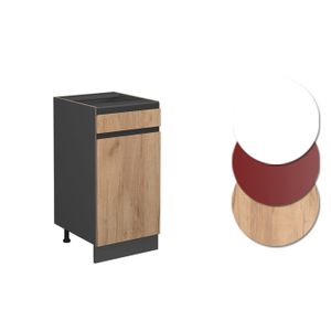 Meuble cuisine Fame-Line, 80cm sans PT, Blanc Haute brillance, Blanc, Vicco - Maison
