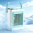 Ventilateur de refroidissement de climatiseur portable,  avec 3 vitesses de vent et brouillard froid, avec réservoir d'eau,Vert