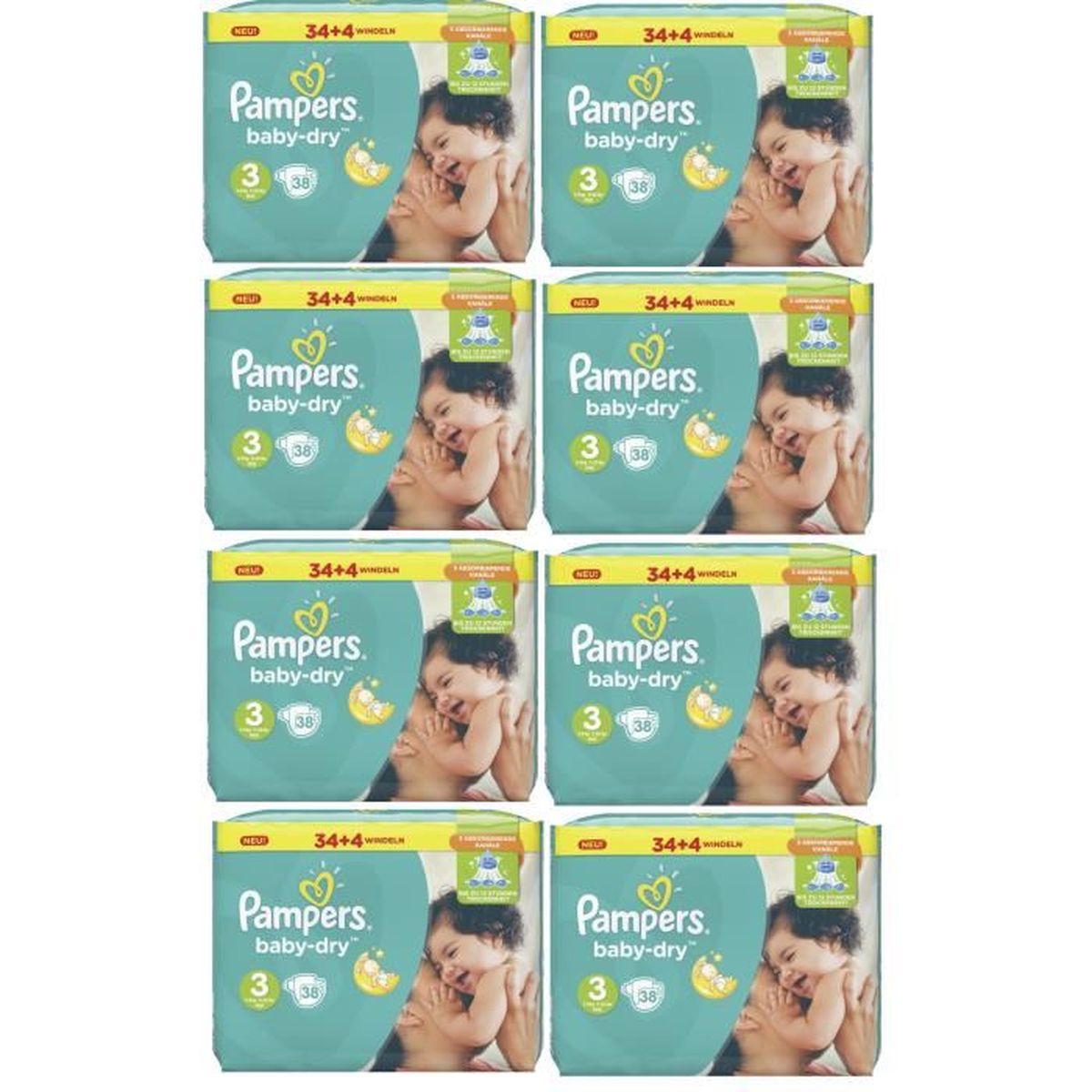 nicotine Macadam anders Pampers Baby Dry Taille 3 Midi 5-9kg Sparpack 304 Couches - Cdiscount  Puériculture & Eveil bébé