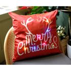 MELISSA & DOUG Housse de coussin de Noël lumineux/clignotant (piles incluses) en peluche courte. 45*45 Parfaite decoration pour noël 2021