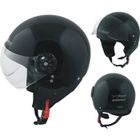 APRO Scooter Casque Moto Ville Jet Demi Anti Scratch Avio Visiere Noir XS