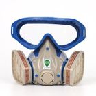 SUFOWVNO Masque de Protection Respiratoire Réutilisable, Anti poussière, Anti gaz avec Filtres et Lunettes de Protection pour Peinture, Trava