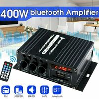 Amplificateur de puissance mini AK370 Audio BT Récepteur audio numérique AMP Fente pour carte mémoire USB Lecteur MP3 Radio FM Écr
