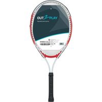 Raquette de tennis Out2Play - noir/blanc/rouge - 59x3x26,5 cm
