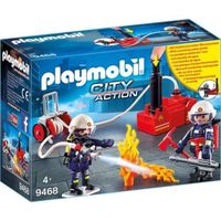 PLAYMOBIL - 9468 - City Action - Pompiers avec matériel d'incendie